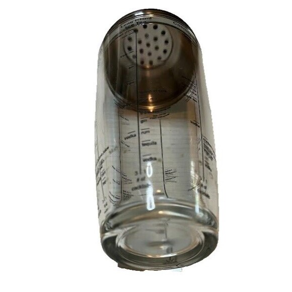 Party & Holiday Ready 20 oz Glass and Metal Cocktail Shaker w/ Recipes - Picture 5 of 7